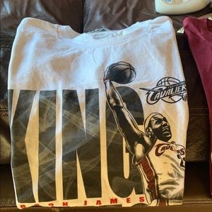 2 LeBron James tees throwback